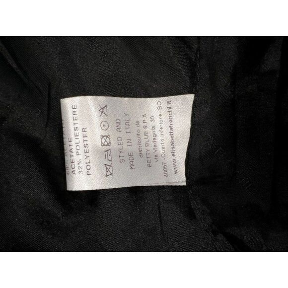 Elisabetta Franchi Gold Label Dress in Black & White Gold Chain Belt Size 4 - Picture 10 of 10